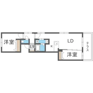北海道札幌市中央区宮の森二条3丁目【マンション】の間取り