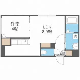 北海道札幌市西区二十四軒四条7丁目【マンション】の間取り