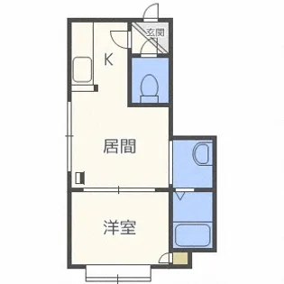 北海道札幌市東区北十六条東7丁目【アパート】の間取り
