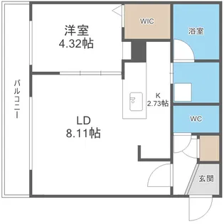 北海道札幌市西区八軒三条西2丁目【マンション】の間取り