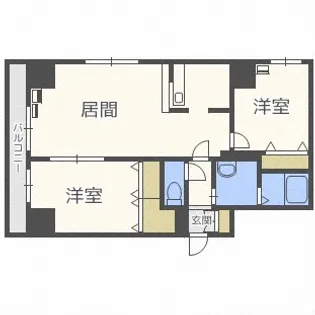 北海道札幌市東区北七条東7丁目【マンション】の間取り