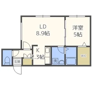 北海道札幌市豊平区水車町8丁目【マンション】の間取り