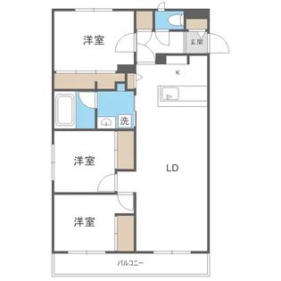 北海道札幌市中央区宮の森二条7丁目【マンション】の間取り