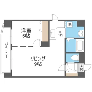 北海道札幌市中央区北六条西24丁目【マンション】の間取り