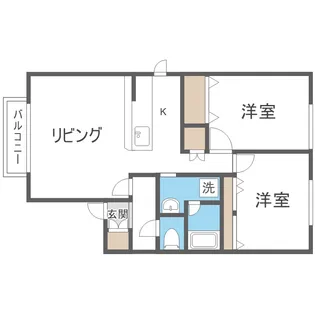 ディアガーデンA【201号室】の間取り