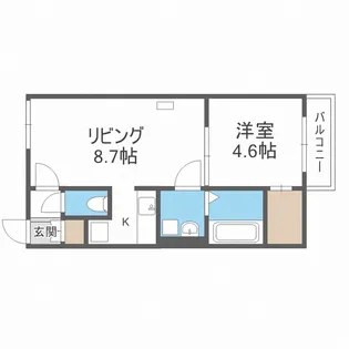 北海道札幌市中央区北十三条西15丁目【マンション】の間取り