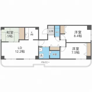 北海道札幌市中央区南一条西19丁目【マンション】の間取り