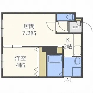 北海道札幌市中央区南三条西22丁目【マンション】の間取り