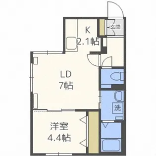 北海道札幌市西区琴似四条6丁目【マンション】の間取り