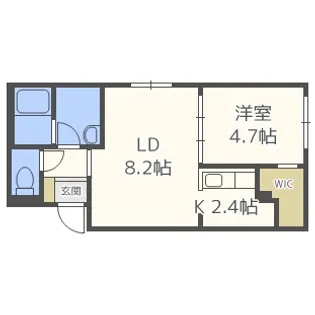 北海道札幌市白石区南郷通15丁目北【マンション】の間取り