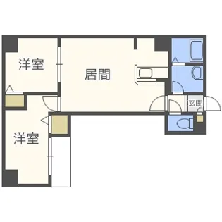 北海道札幌市中央区南三条東3丁目【マンション】の間取り