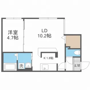 北海道札幌市白石区本通10丁目南【マンション】の間取り