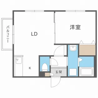北海道札幌市豊平区中の島一条7丁目【マンション】の間取り