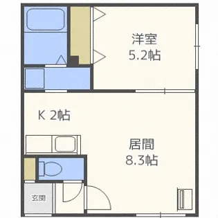 北海道札幌市白石区本通17丁目南【マンション】の間取り