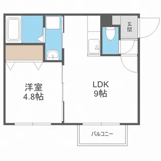 北海道札幌市北区麻生町7丁目【マンション】の間取り