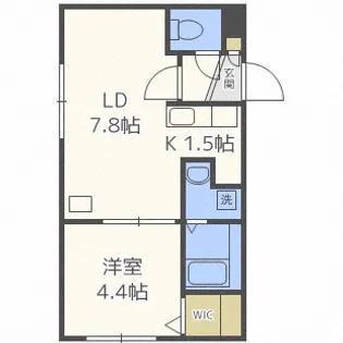 北海道札幌市白石区東札幌五条2丁目【マンション】の間取り