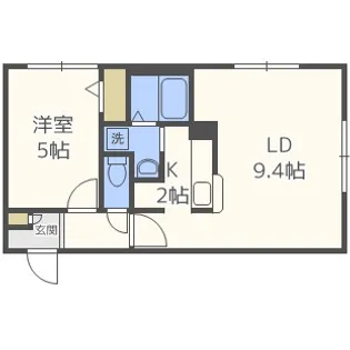北海道札幌市豊平区美園七条1丁目【マンション】の間取り
