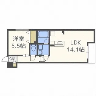 グランオルセーS8【5階】の間取り