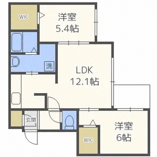 Noce円山(ノーチェ円山)【502号室】の間取り