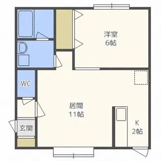 條野ハイツGII【203号室】の間取り