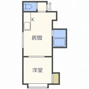 北海道札幌市西区発寒四条4丁目【アパート】の間取り