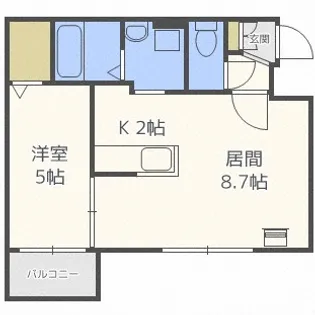 Parente S22【402号室】の間取り
