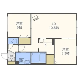 北海道札幌市中央区南十五条西15丁目【マンション】の間取り