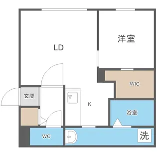 北海道札幌市白石区本通19丁目南【マンション】の間取り