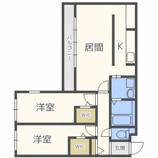北海道札幌市中央区南十七条西14丁目【マンション】の間取り