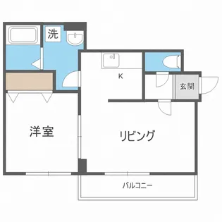 ノースタウン月寒【405号室】の間取り