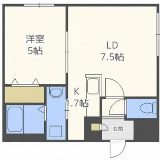 北海道札幌市豊平区美園十条6丁目【マンション】の間取り