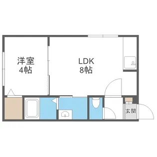 ラフィーネ西町北【405号室】の間取り
