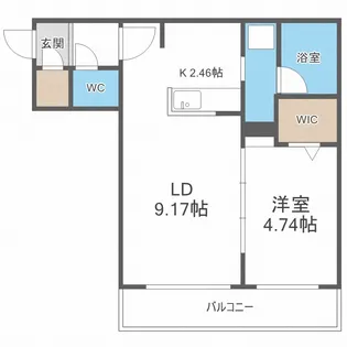 北海道札幌市西区八軒三条西2丁目【マンション】の間取り