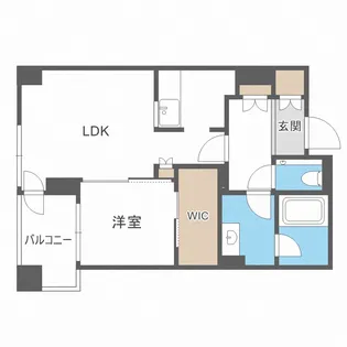 プライムメゾン南2条【1403号室】の間取り