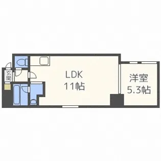 北海道札幌市中央区南三条東1丁目【マンション】の間取り
