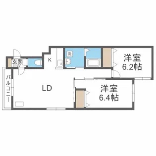 ポコ・ア・ポコ【201号室】の間取り