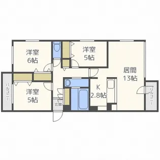 オペラ【502号室】の間取り