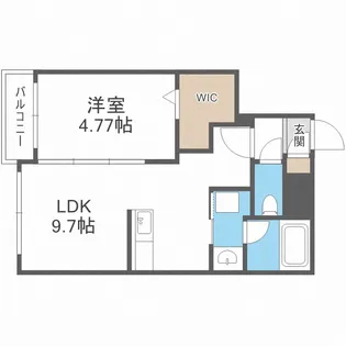ヴォヤージュ豊平【410号室】の間取り