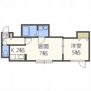 北海道札幌市東区北三十四条東6丁目【アパート】の間取り