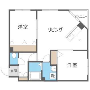 北海道札幌市豊平区福住二条4丁目【マンション】の間取り