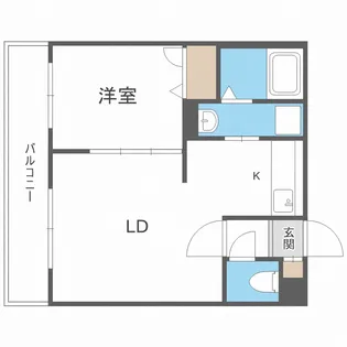 北海道札幌市厚別区大谷地東2丁目【マンション】の間取り