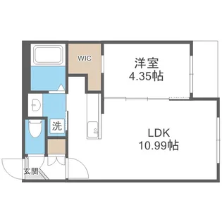 北海道札幌市白石区菊水五条2丁目【マンション】の間取り