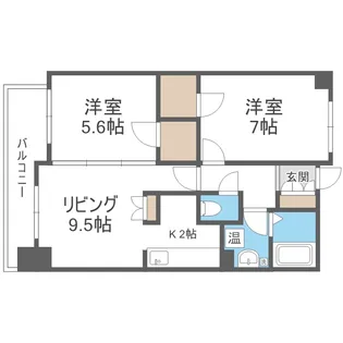 北海道札幌市北区北十八条西3丁目【マンション】の間取り