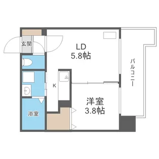 北海道札幌市中央区大通西15丁目【マンション】の間取り