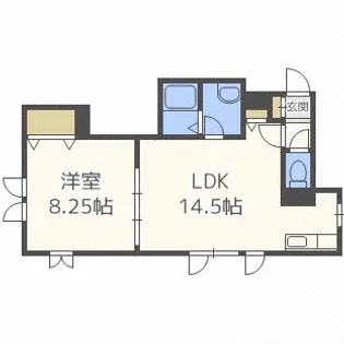 クラージュN16【2階】の間取り
