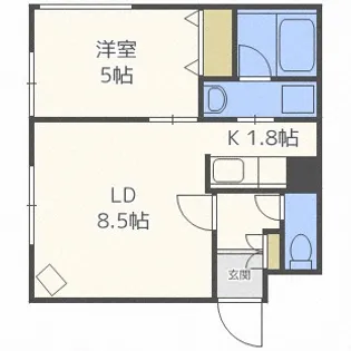 北海道札幌市北区北十九条西6丁目【マンション】の間取り