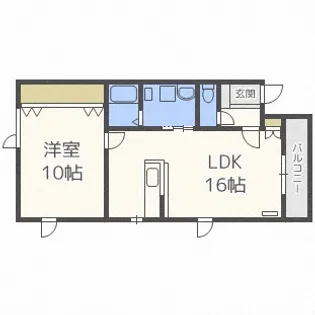 北海道札幌市中央区南十二条西7丁目【アパート】の間取り