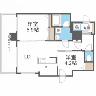 北海道札幌市中央区南四条東2丁目【マンション】の間取り
