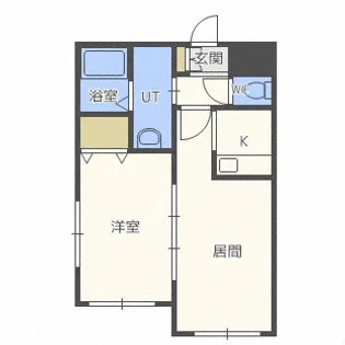 北海道札幌市西区二十四軒四条5丁目【マンション】の間取り