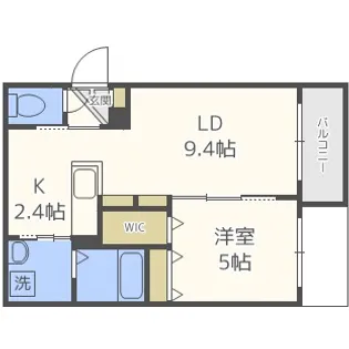 北海道札幌市西区発寒十条4丁目【マンション】の間取り